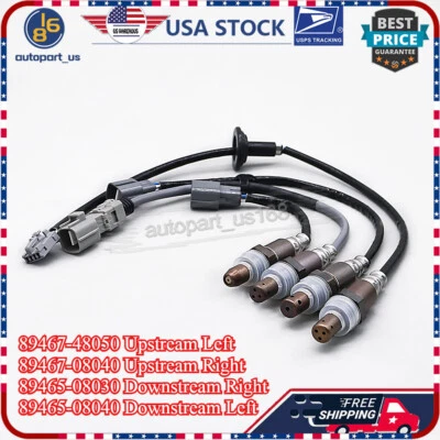 (4) Sensores de relación de combustible aire oxígeno 02 aptos para vehículo Toyota Sienna 2004-2006 3,3 L tracción delantera Foto 1 de 4
