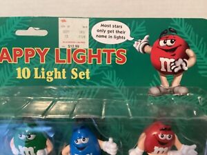 Ensemble de 10 lumières M&M's Happy Lights flambant neuf