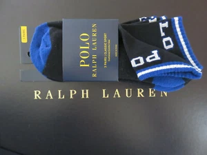 Polo RALPH LAUREN Socks Low Cut Three (3) Pair Classic Sport - Picture 1 of 6