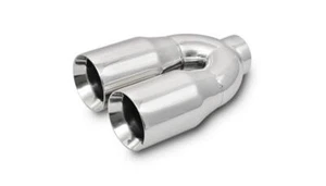 Vibrant Performance 1339 Dual 3.5" Round Stainless Steel Tips (Double Wall, Str - Picture 1 of 4