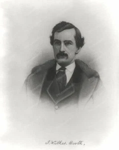 John Wilkes Booth Vintage 8x10 Reprint Of Old Photo - Bild 1 von 1