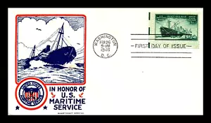 939 3c Stamp (1946) THE MERCHANT MARINES FDC - SMARTCRAFT SPECIAL CACHET - Picture 1 of 1