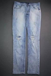 Mens 2019 Aeropostale Jeans Super Skinny Distressed Stretch Sz 30x32 (Msr 30x30) - Imagen 1 de 9