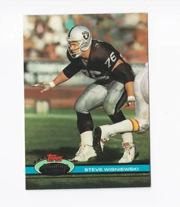 Stadium Club #487 1991 Steve Wisniewski Oakland Raiders Penn State PSU - Imagen 1 de 2