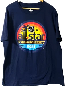 NHL All Star Game 2023 Florida Logo Fanatics T-Shirt - XL - Factory/New - Picture 1 of 8