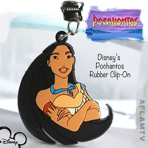 Pocahontas vinyl figures Clip-ons Applause Disney rare native American - Picture 1 of 1