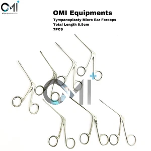 Tympanoplasty 07 Pcs Surgery Set, Germen Surgical Instruments, Micro Ear Forceps - Picture 1 of 3