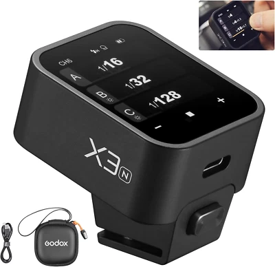 X3N X3 N X3-N TTL Disparador de Flash Inalámbrico para Cámaras Nikon, Pantalla Táctil OLED TTL Foto 1 de 4
