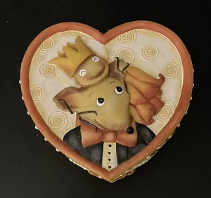 Artisan Flair “One Enchanted Evening” Heart Shaped Trinket Box 2001 - Picture 1 of 9