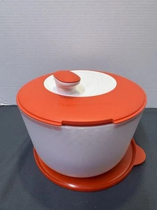 Tupperware Spinning Chef Salatschleuder. Rot - Bild 1 von 3