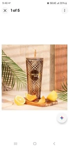 Rachel Miriam Dream Big Reusable Tumbler Cup 24 oz Gold Metallic - Picture 1 of 5