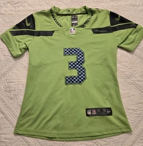 Seattle Seahawks Russell Wilson NFL Nike Football Trikot Small Vintage Grün #3 - Bild 1 von 12