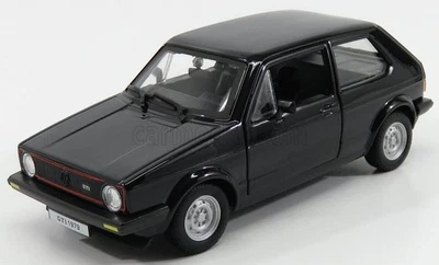 MODELLINO AUTO STATICO BURAGO VOLKSWAGEN GOLF MKI GTI 1979 NERO SCALA 1/24 - Immagine 1 di 4