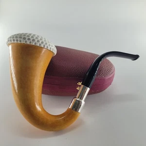 Genuine Natural African GOURD Calabash Block Meerschaum Pipe handmade CPW #k1125 - Picture 1 of 18
