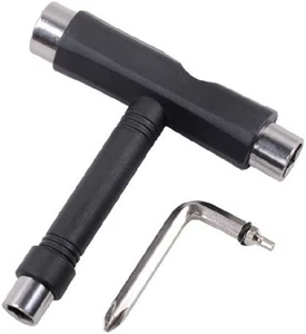 Skateboard/Scooter/Roller Skate/Long Board All in 1 Allen Key T Shape Tool 5 Way - Picture 1 of 2