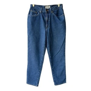 LL Bean Jeans Pants Relaxed Fit Blue Denim Red Fleece Lining Straight Leg Sz 10 - Picture 1 of 7