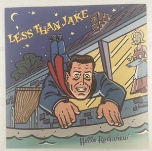 LP LESS THAN JAKE Hello Rockview 378121 Liberation R US Pink/Orange Vinyl - Picture 1 of 4