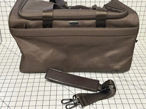 HARTMANN Century Travel Mocha Monogram CARRY ON Weekender Duffel Bag NEW Rare - Picture 1 of 16