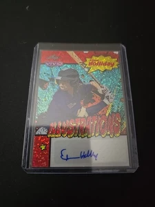 2024 Leaf Vivid Ethan Holliday Illustrations auto Rockies 7/10 RARE INSERT ! - Picture 1 of 3