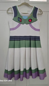 Girls Disney Pixar Buzz Lightyear Toy Story Sleeveless Dress Costume SZ/XL 14/16 - Picture 1 of 5