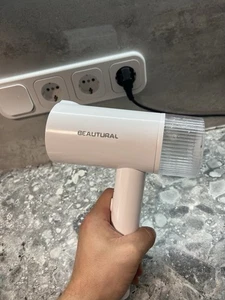 Beautural Plancha de Vapor Manual Plegable 1000W - Compacta y Calentable Rápidamente - Imagen 1 de 6