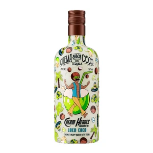 Kokoslikör "Loco Coco" mit Tequila & Sahne, Serie Cream Heroes, 0,7 L, Alk. 17% - Bild 1 von 4