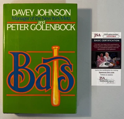 Davey Johnson Signed "Bats" Book JSA Certified MLB Manager New York Mets AUTO! - Image 1 of 4