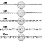 2.5-10mm 18"-36" Men's Silver Stainless Steel Rolo Link Necklace Chain Xmas Gift