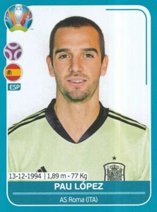 ESP09 PAU LOPEZ # SPAIN ESPANA STICKER PANINI UEFA EURO 2020 - Picture 1 of 2