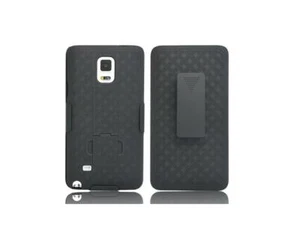 Shell Holster Belt Clip Combo Hard Case With Kickstand For Samsung Note 4 - Picture 1 of 8