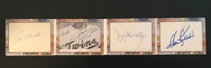 2017 Historic Line Ups '65 Minnesota Twins Quad Auto Killebrew Versailles ++ - Picture 1 of 6