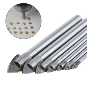 7x Alloy Triangle Tip Drill Bit for Metal Tile Glass Cutting 3 4 5 6 8 10 12mm - Picture 1 of 6