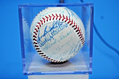 1955 Milwaukee Braves Team Signed Autographed Baseball PSA Hank Aaron Mathews - Image 1 of 4