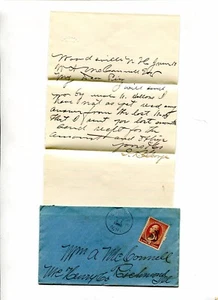 Cubierta y carta WOODVILLE NH 1885 elegante diana cancelar - Imagen 1 de 2