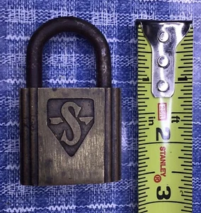 Candado de latón vintage Slaymaker: sin llave - Imagen 1 de 5