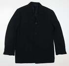 Mexx Mens Black Polyester Jacket Suit Jacket Size 42