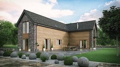 Luxury Timber Frame House, Prefab House, Modular Home 4/5 Bed 2300 Ft2 / 214 M2 • 290,000£