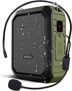 Personal Voice Amplifier 18W with Wired Microphone Headset Waterproof Bluetooth - Picture 1 of 11