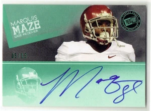 2012 Press Pass Marquis Maze #PPS-MM Green Auto 5/15 Alabama Crimson Tide - Picture 1 of 1