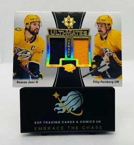 2022-23 UD Ultimate Ulti-Mates Jersey Roman Josi Filip Forsberg Predators - Picture 1 of 2