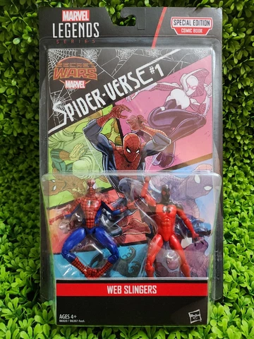 2015 Marvel Legends Spider-Man Scarlet Spider WEB SLINGERS 3.75" Comic 2 Pack Cover