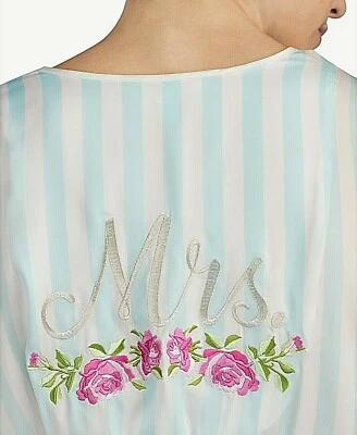 Bata manga kimono Betsey Johnson señora Raya azul nupcial grande Foto 1 de 3