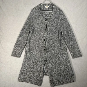 Talbots Knit Sweater Women’s Plus Sz 1X Lambs Wool Angora Full Button Long Coat - Picture 1 of 13