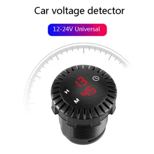 12V/24V Automotive Car Boat Motorcycle Touch Digital Clock LED Display Tool - Picture 1 of 15