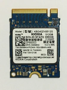KIOXIA KBG40ZNS512G 512GB SSD NVMe M.2 2230 PCIe3.0x4 FOR Steam Deck PC Laptop - Afbeelding 1 van 11
