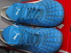 PUMA DEL MUNDO Design Sneaker Sportschuh hellblau Gr. 46 Glanzleder selten PUMA - Bild 1 von 10