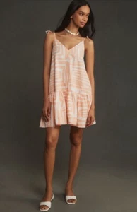 Anthropologie Women’s Large Maeve Sleeveless Flounce Swing Mini Dress New - Bild 1 von 9