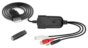 USB 2.0 Audio Recorder Adapter - Record Music To MP3/WAV/WMA on PC Mac Linux - Picture 1 of 6