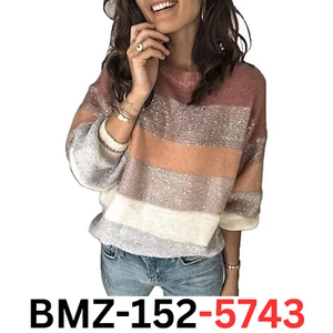 ANCAPELION Women Casual Sweater Pullover Tops Sequin Glitter Winter Basic Top XL - Picture 1 of 2