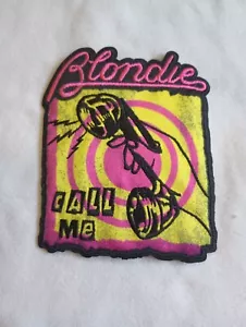 Blondie Call Me 3,75 x 3 Zoll Bügelbild Aufnäher - Bild 1 von 3
